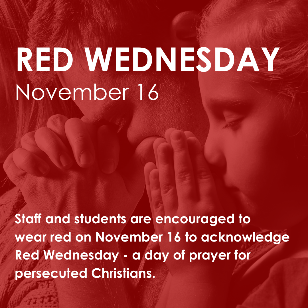 Red Wednesday Medicine Hat Catholic Board of Education