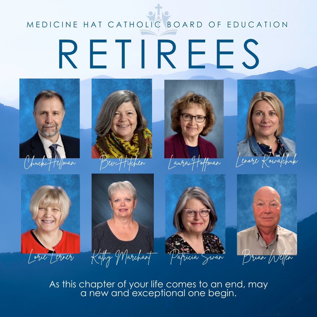 20222023 MHCBE Retirees Medicine Hat Catholic Board of Education